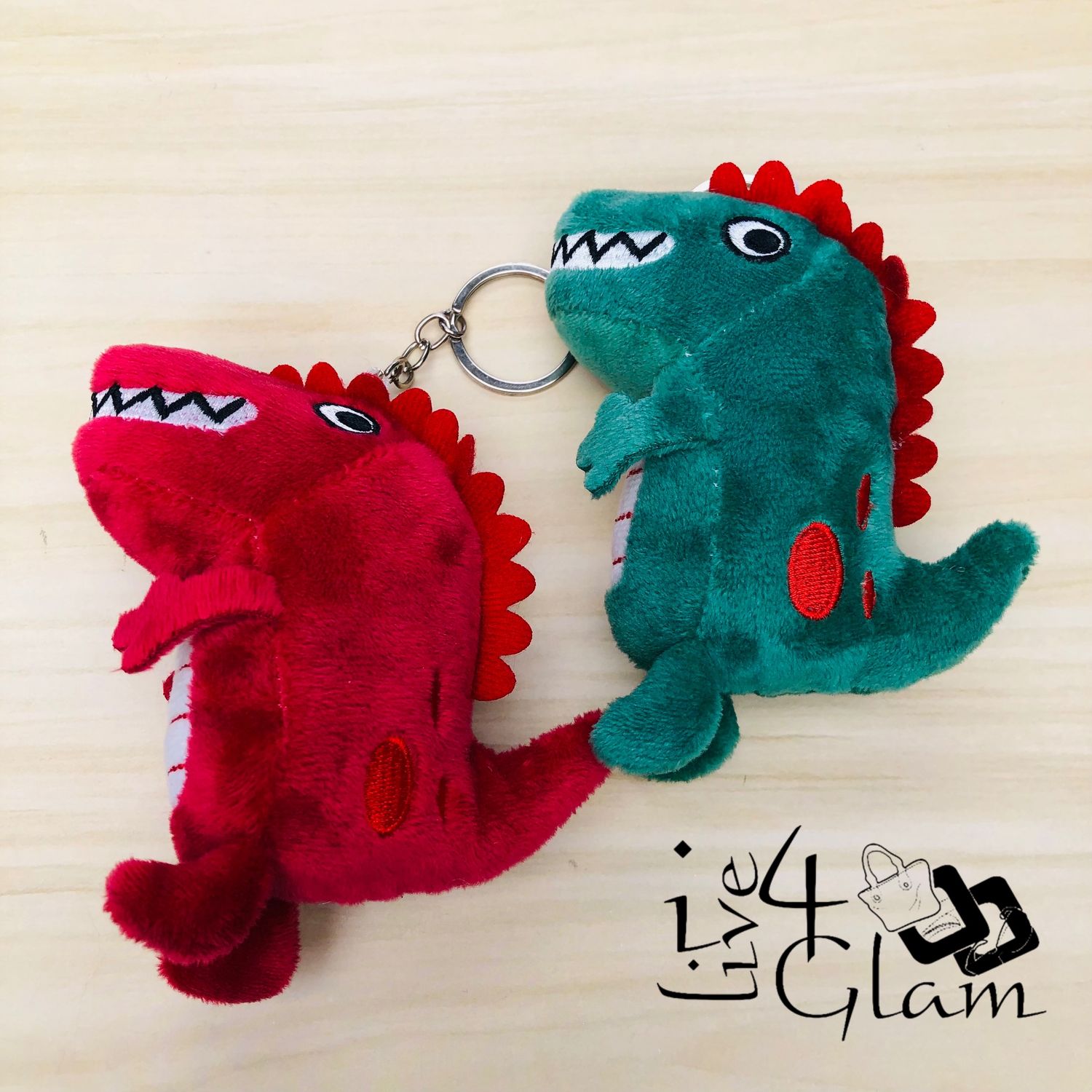 Plush Dinosaur Keychain