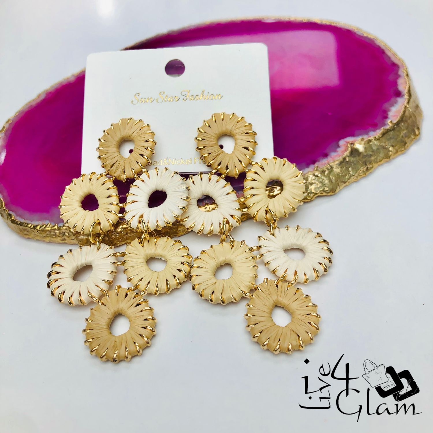 Fashion Drop Hanging Earring Brown