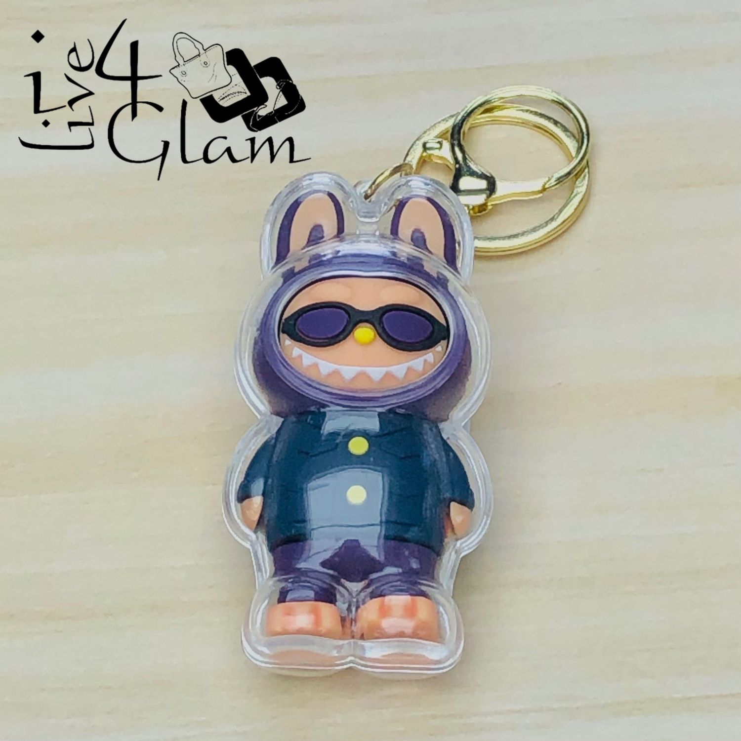 Labubu in Acrylic Case Keychain Style 5