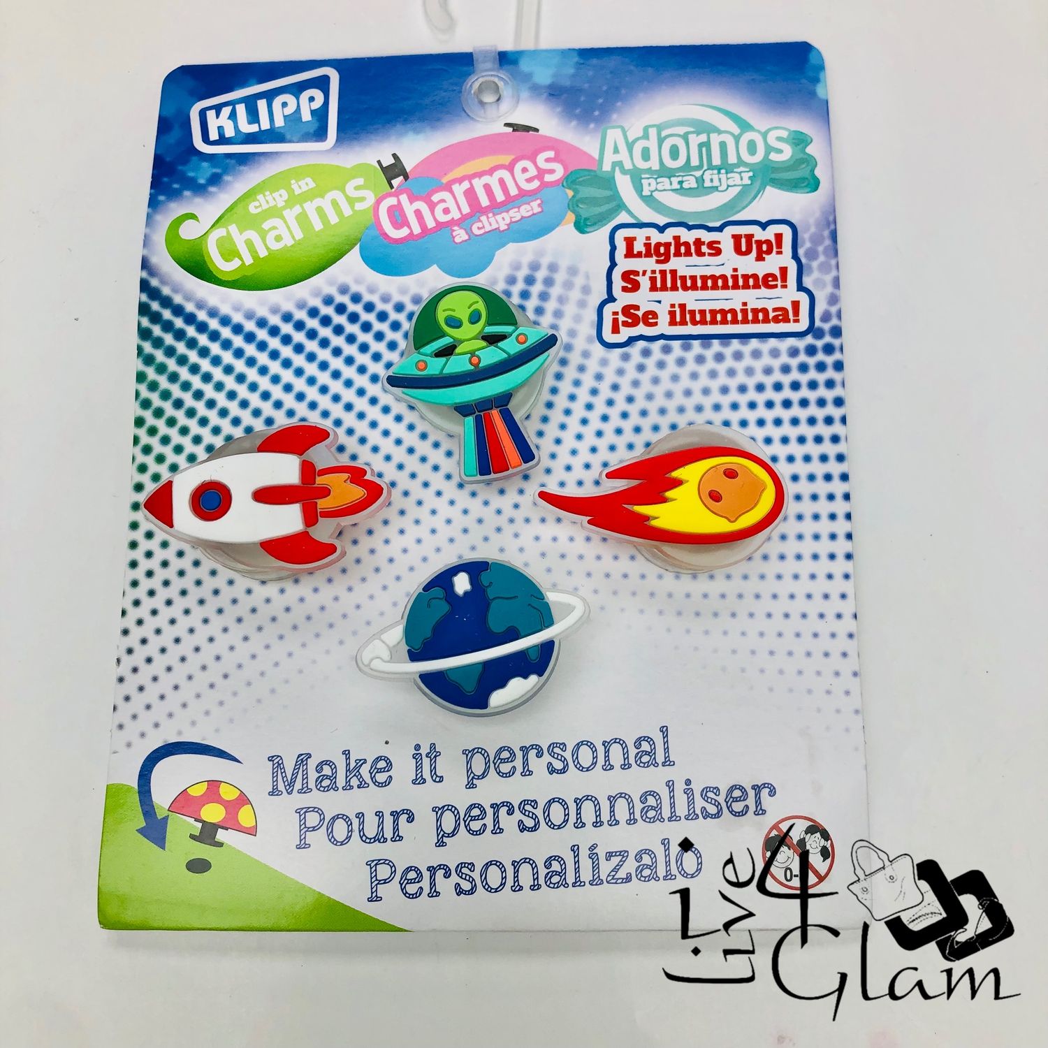Light Up Jibbit 4 Pcs Space