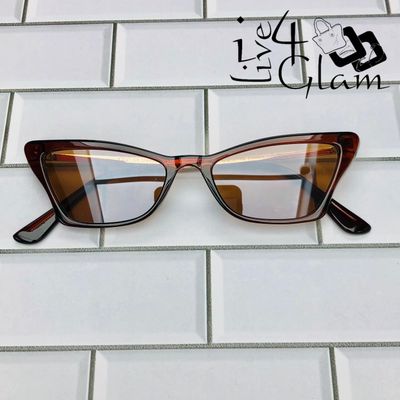 Plain Cat Eye Sunglasses Brown