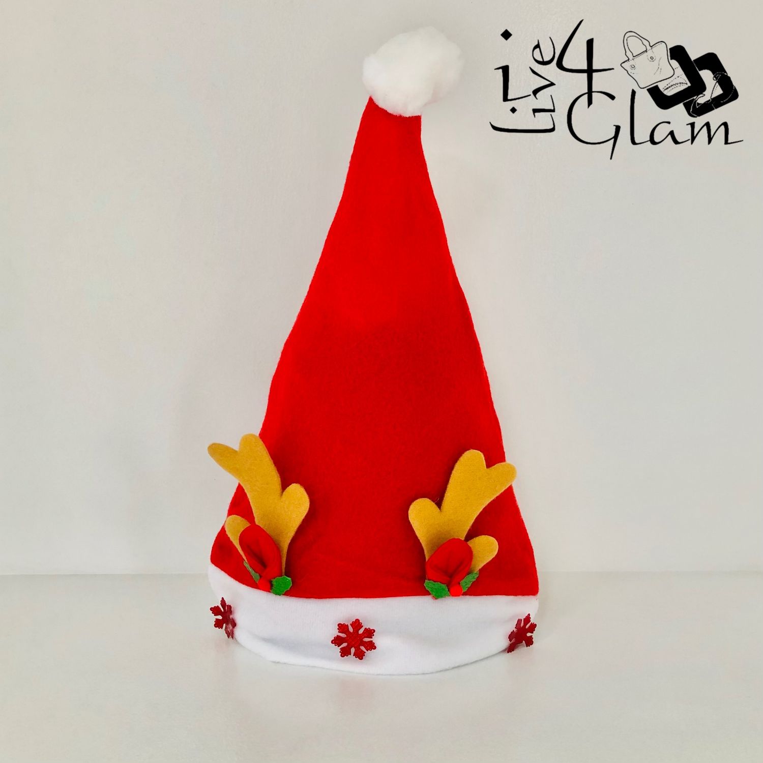 Christmas Hat Brown Reindeer Ears