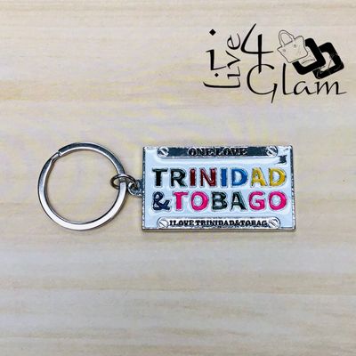 One Love Trinidad and Tobago Keychain