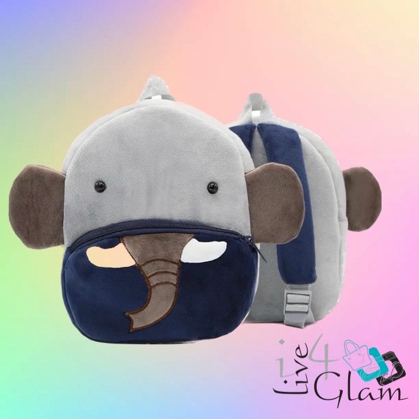 Kid's Animal 16" Backpack, Style: Elephant