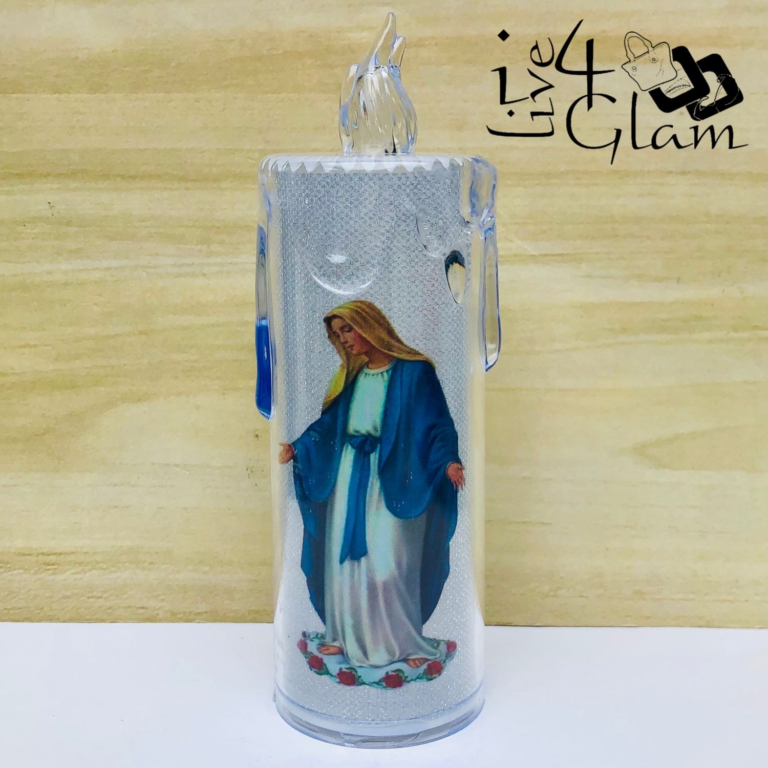 Religious Flameless LED Candle Virgin Mary Style 3