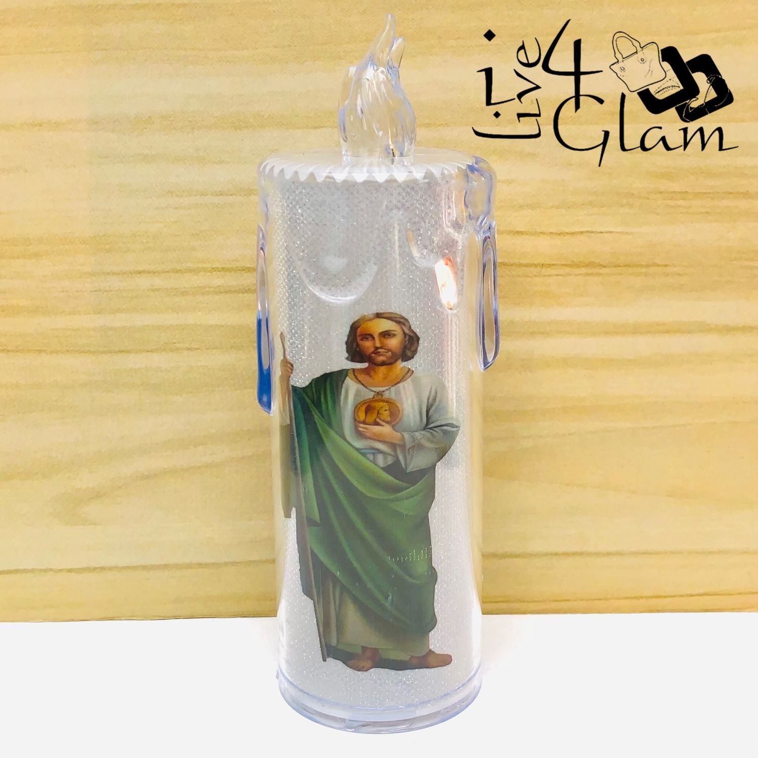 Religious Flameless LED Candle Jesus Christ Style 3