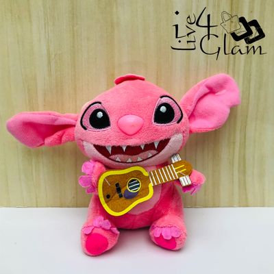 Lilo and Stitch Plush keychain Angel w Guitar