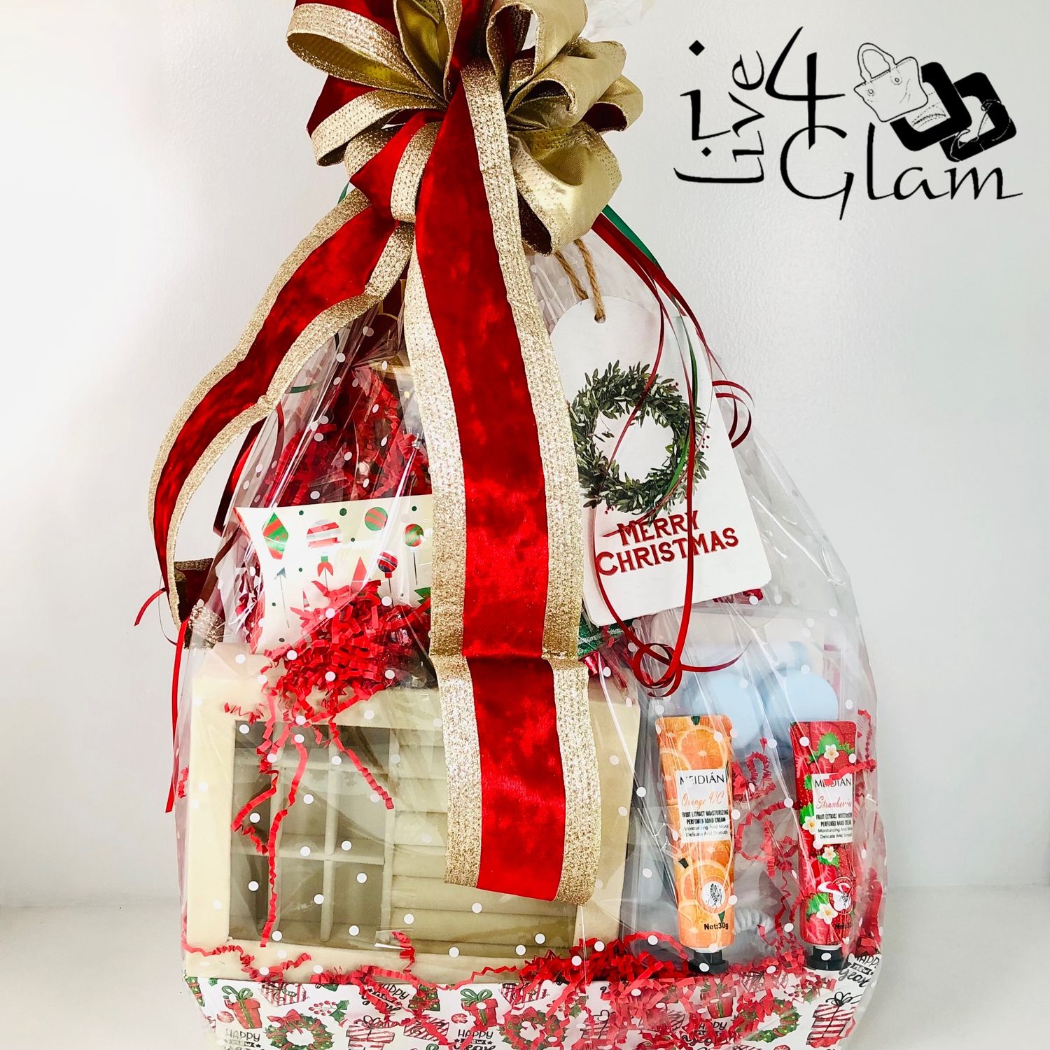 Christmas Gift Basket Jewelry Box Hamper
