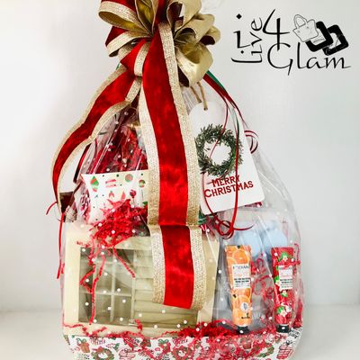 Christmas Gift Basket Jewelry Box Hamper