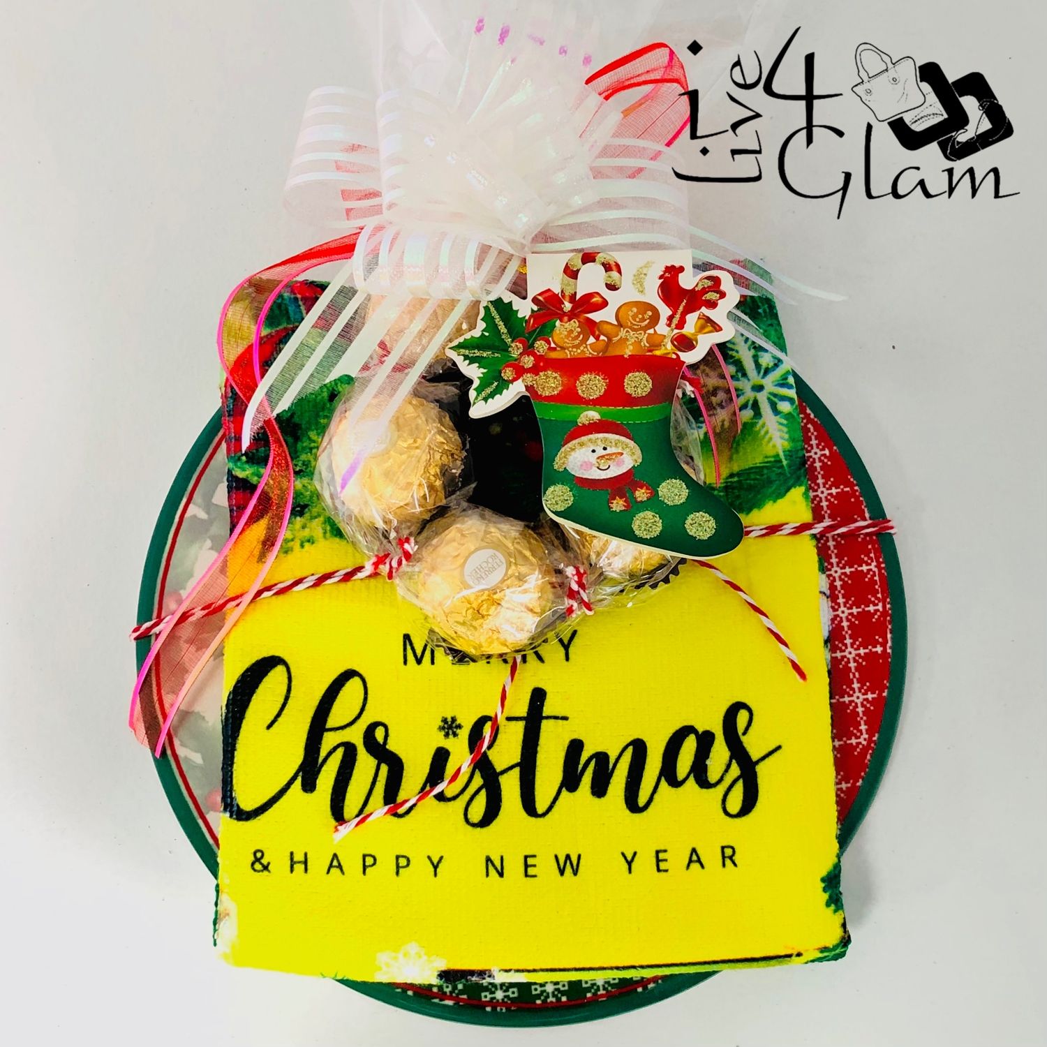 Christmas Plaque Gift Small Hamper