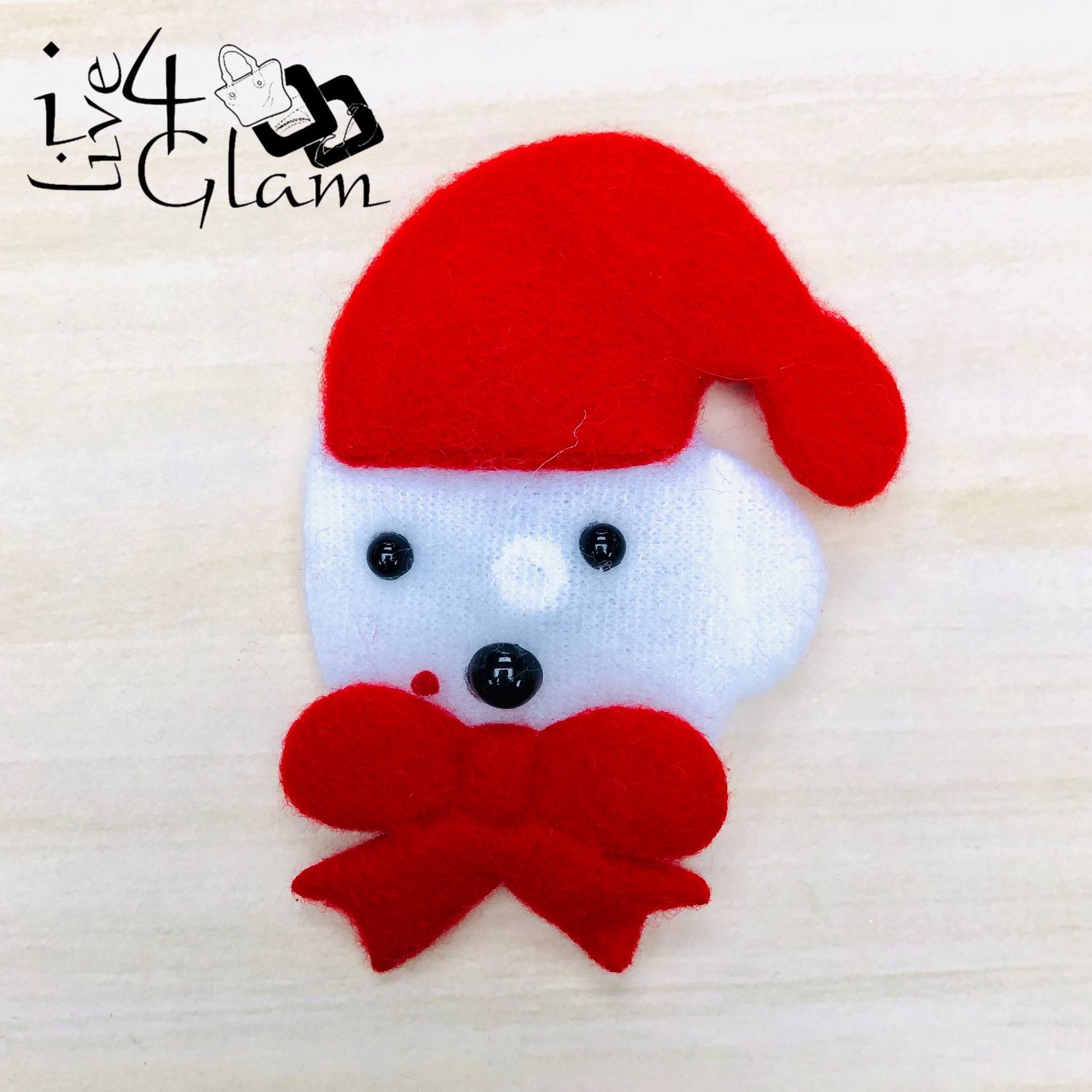 Christmas Light Up Broach Polar Bear