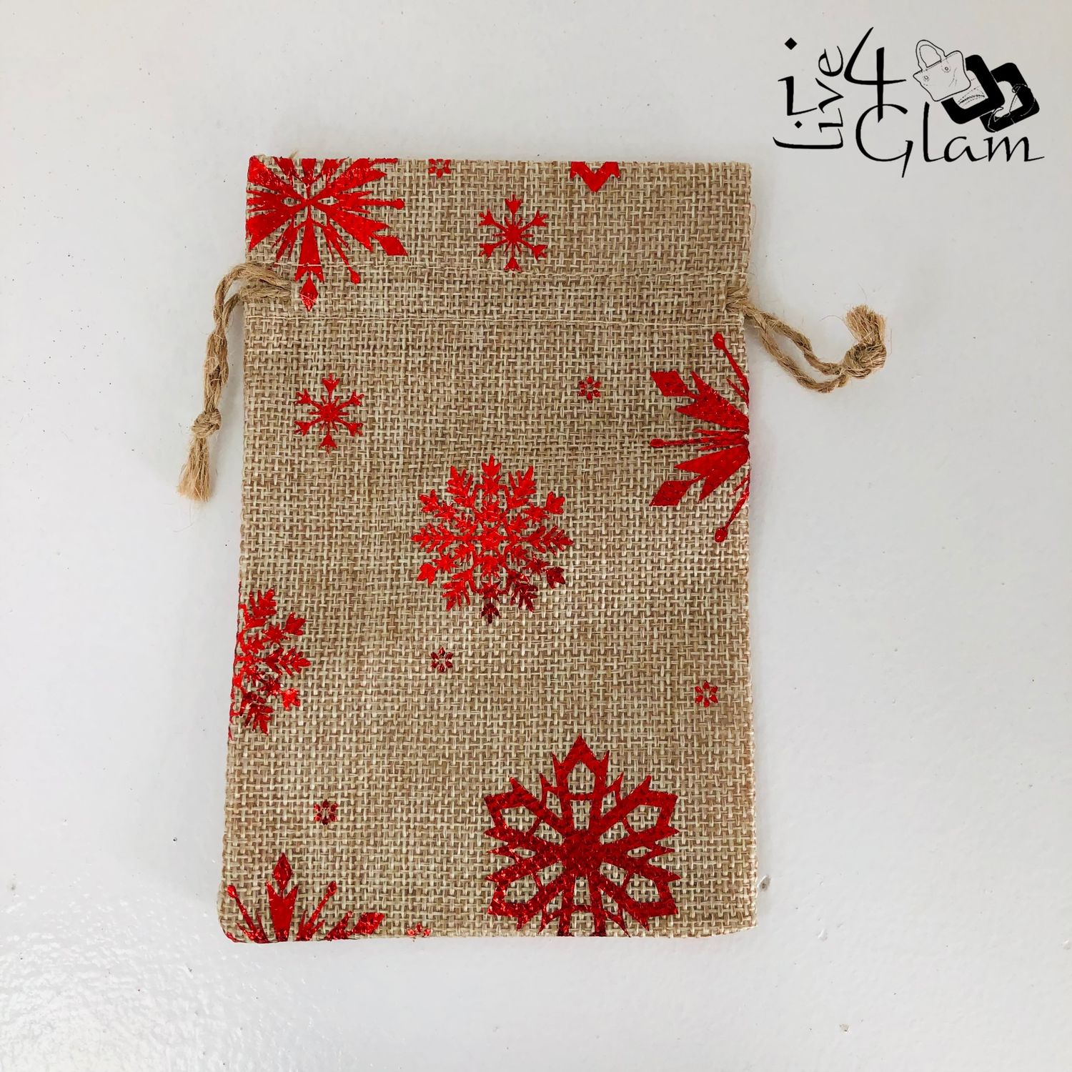 Christmas Pull String Bag Small