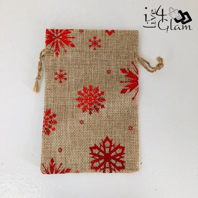 Christmas Pull String Bag Small