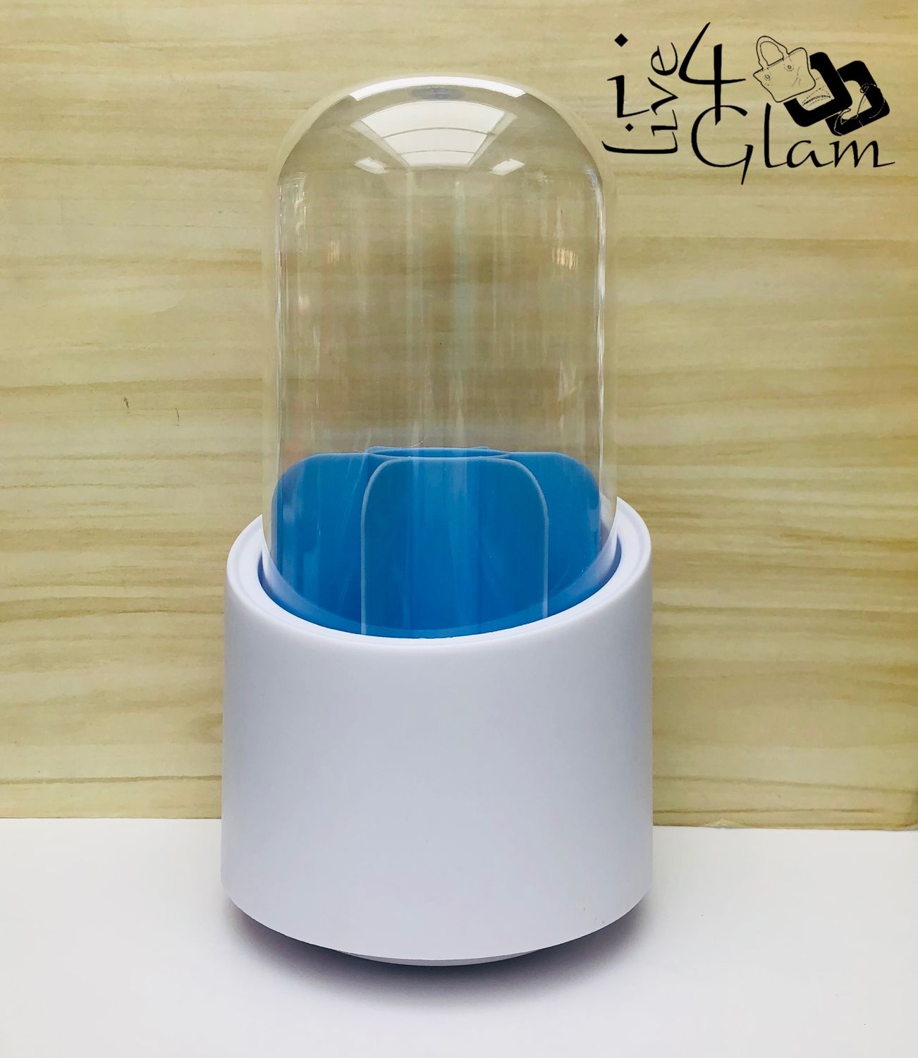 Rotating Cosmetic Brush Storage