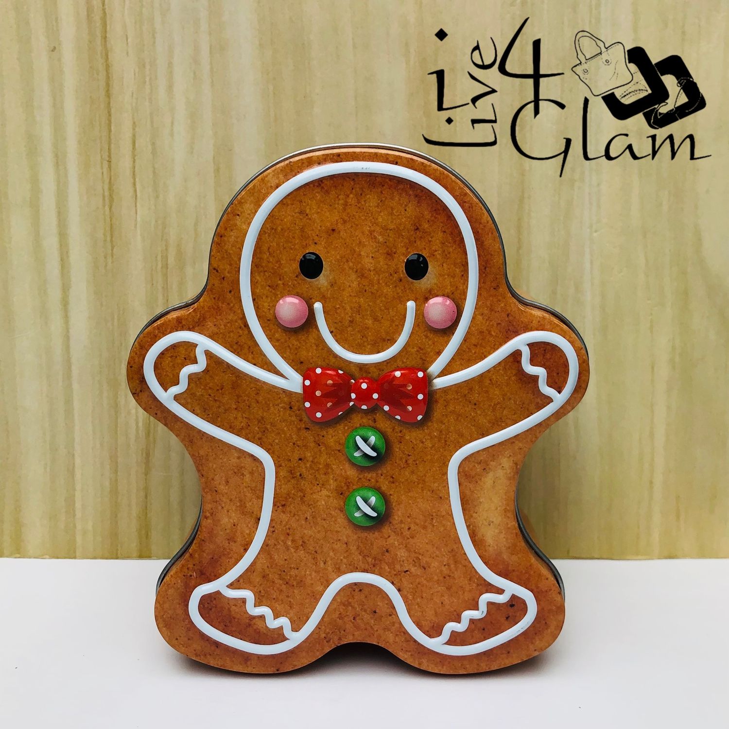 Gingerbread Man Christmas Tin
