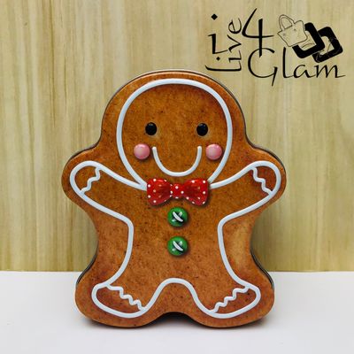 Gingerbread Man Christmas Tin