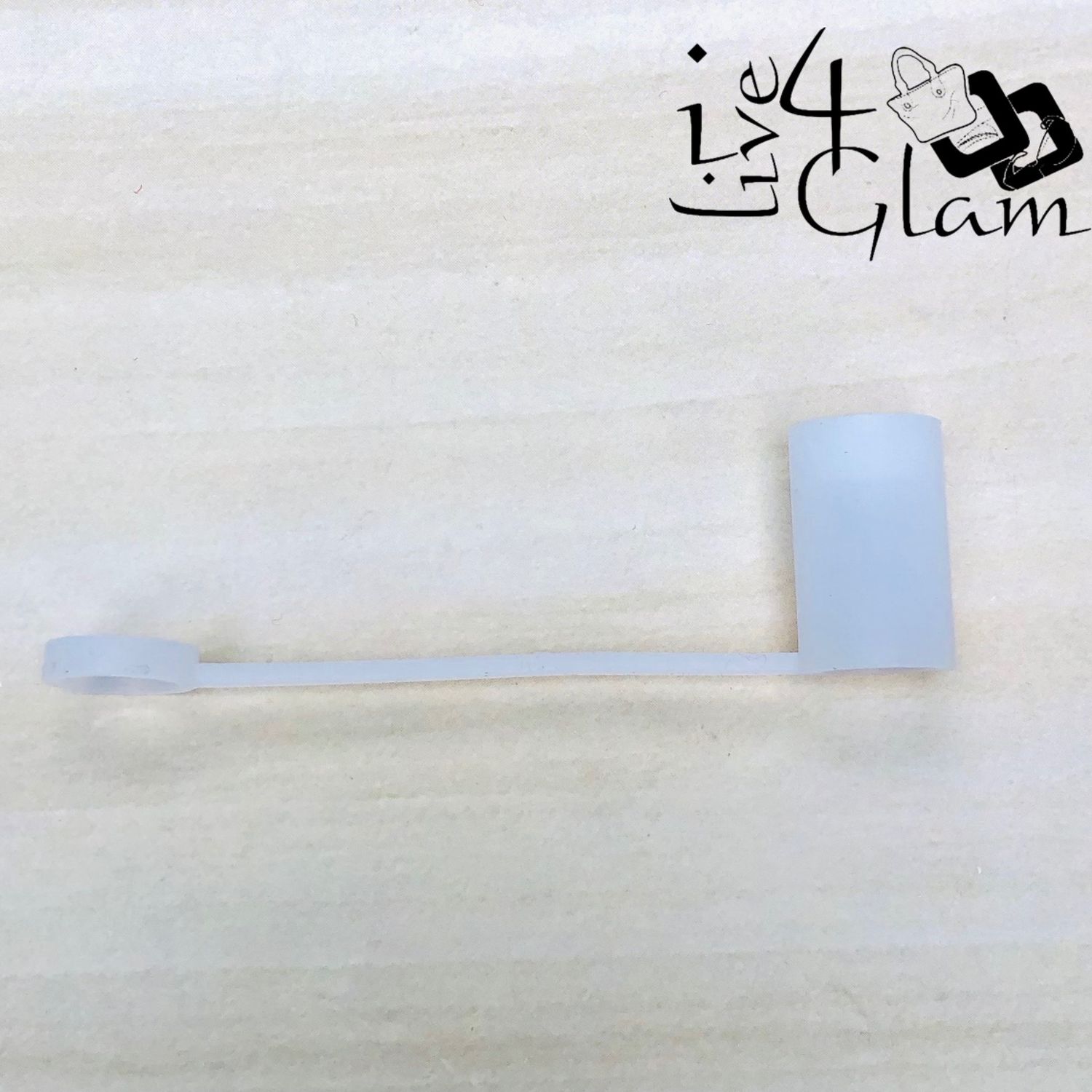 Plain Silicone Straw Cover Clear