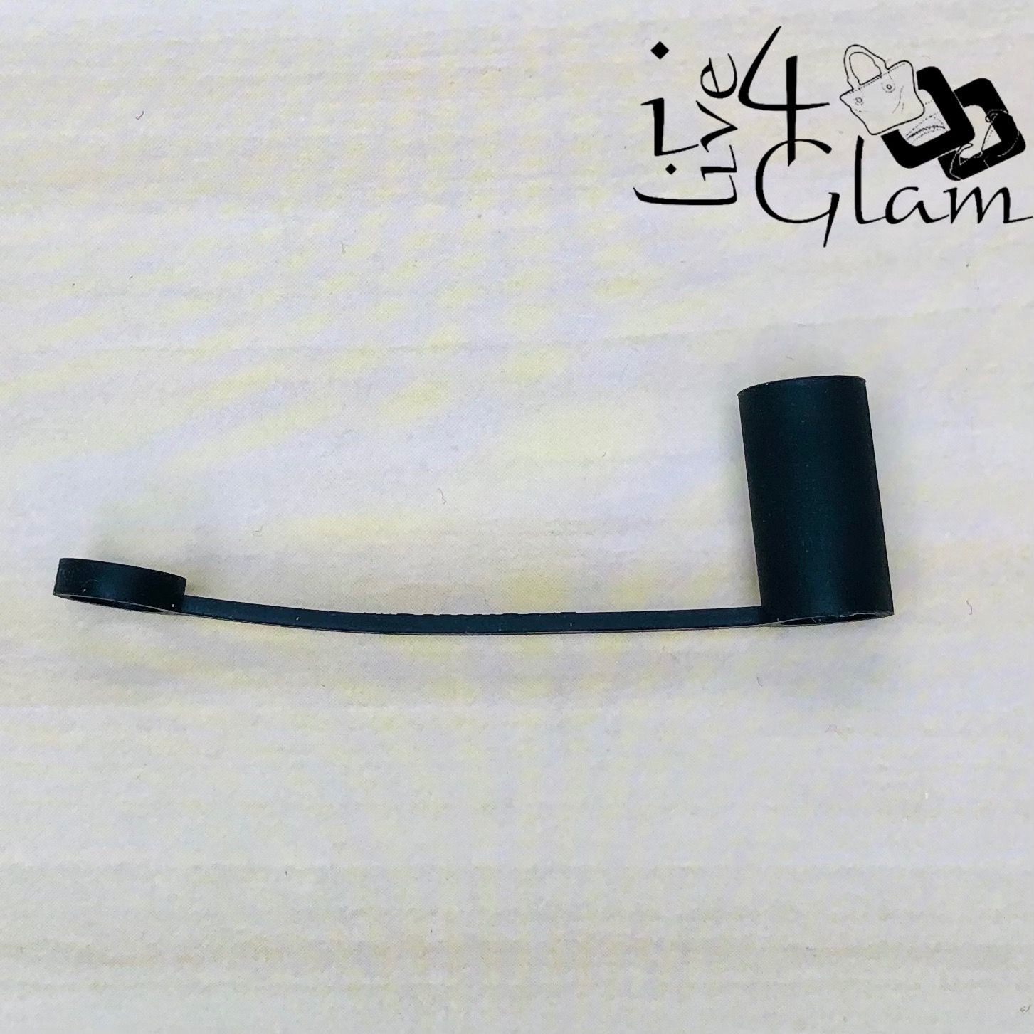 Plain Silicone Straw Cover Black