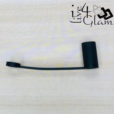 Plain Silicone Straw Cover Black