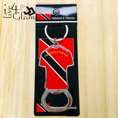 Trinidad &amp; Tobago Flag T-Shirt Keychain
