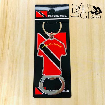 Trinidad &amp; Tobago Flag T-Shirt Keychain