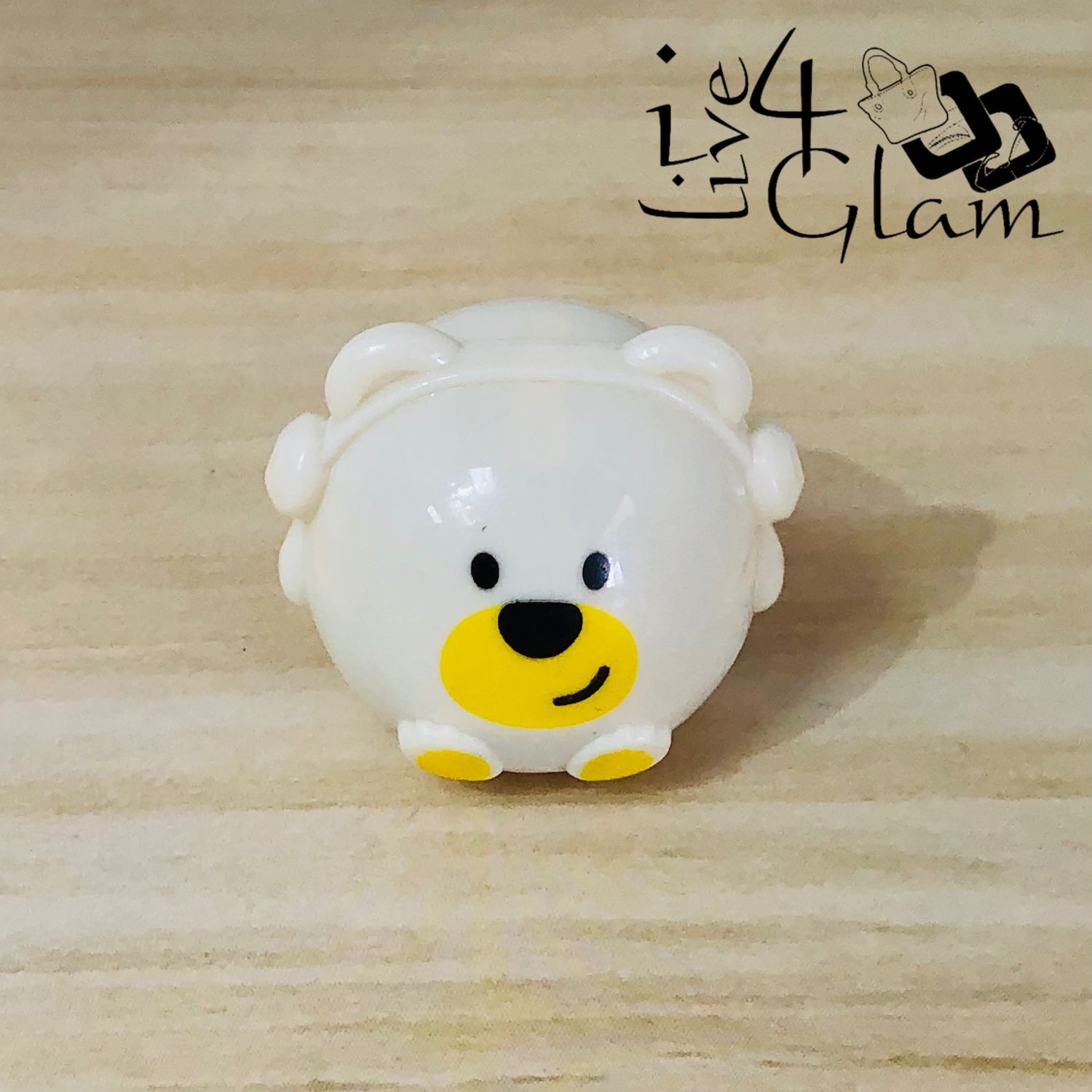 Mini Car Toy White Bear