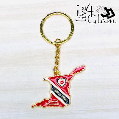Trinidad and Tobago Map keychain