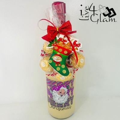 Ponche De Creme with Chocolate Wreath