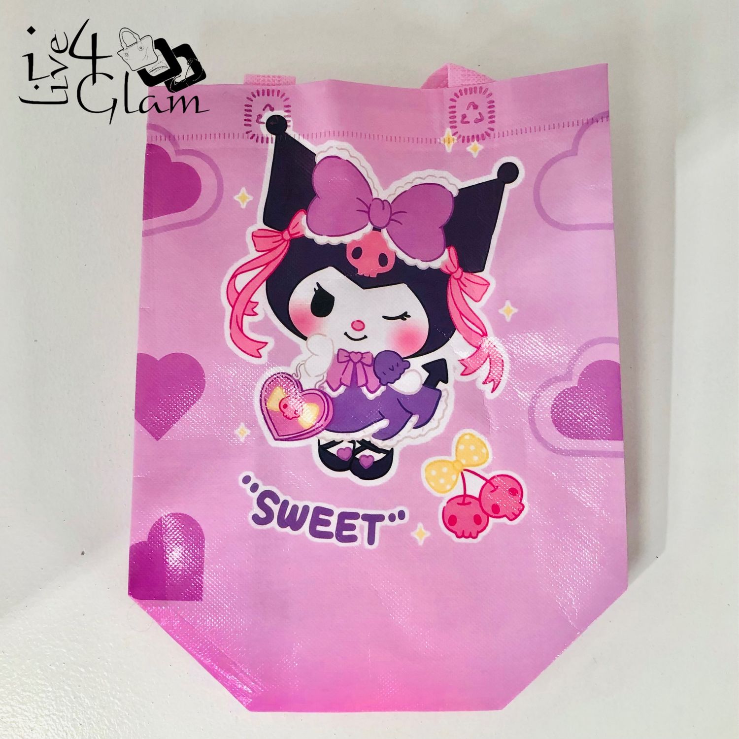 Pink Heart Kuromi Bag