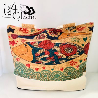 Fish Cork Tote Bag