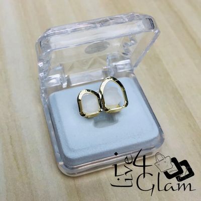 Double Cap Open Gold Grillz