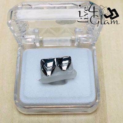 Double Cap Silver Grillz