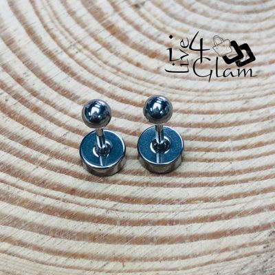 Stainless Steel 3.5mm Ball Silver Flat Back Stud
