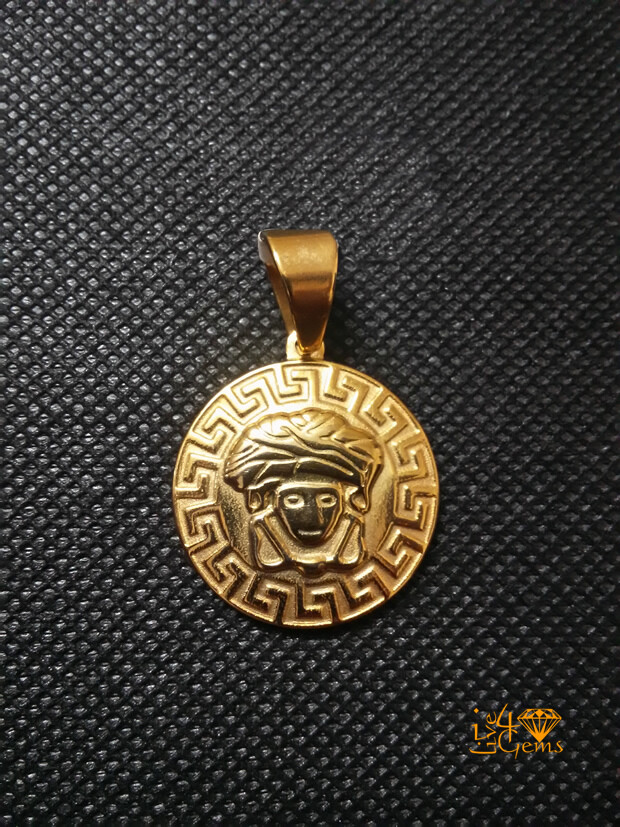 Stainless Steel Versace Medallion