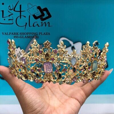 Multicolour Crown Crystals Tiara