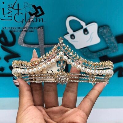 Crystal with Pearls Tiara