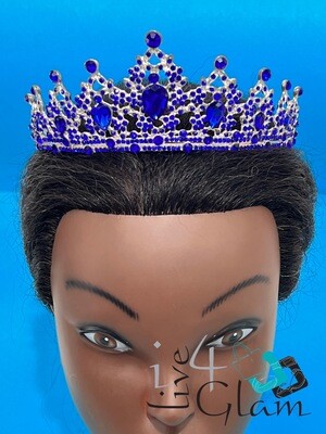Silver/Blue Rhinestone Tiara