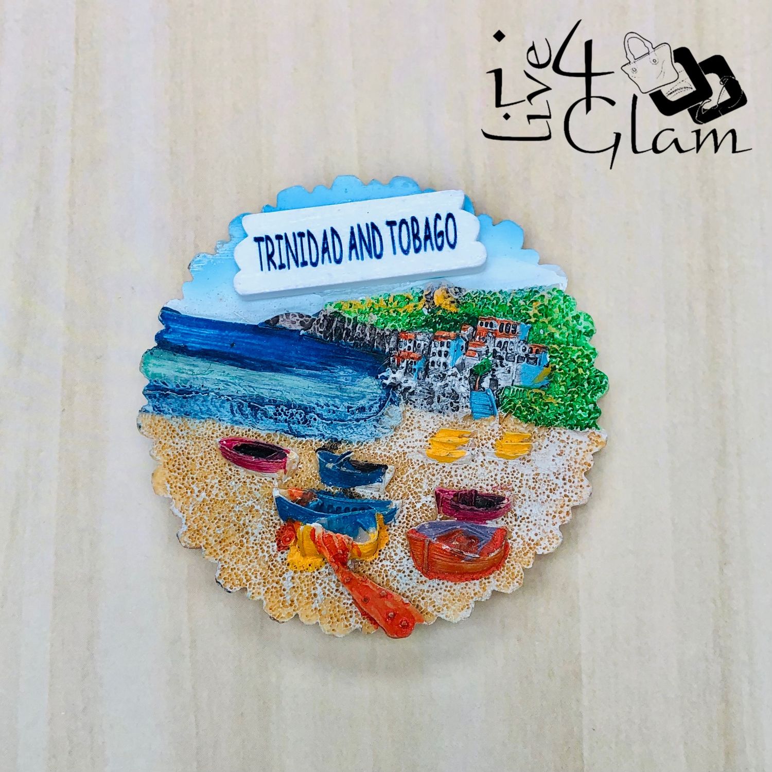 Trinidad and Tobago Round Magnet