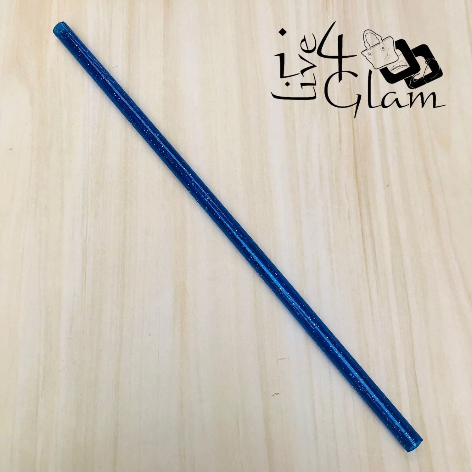 Glitter Reusable Straws for 40oz Tumbler, Color: Dark Blue