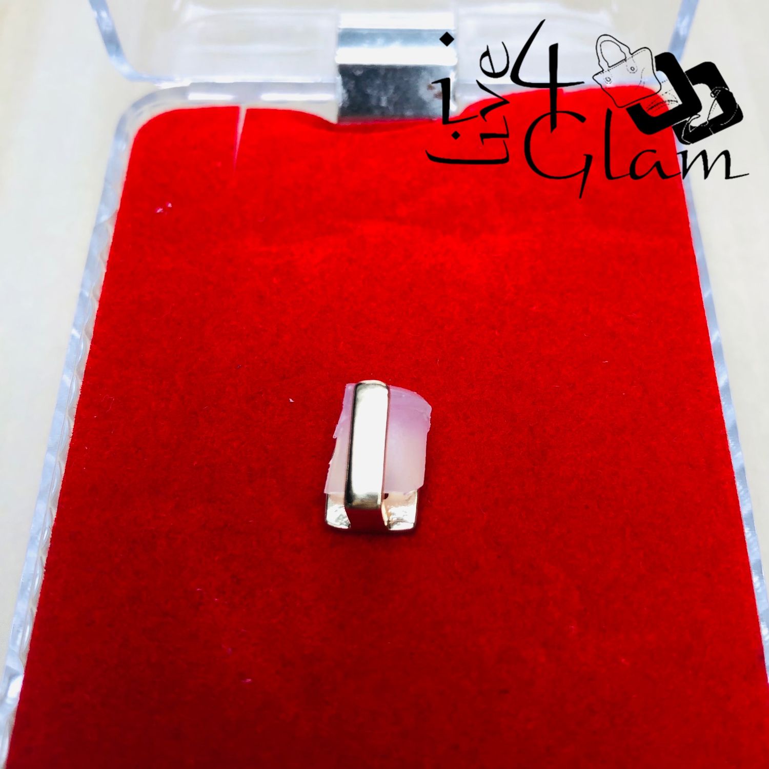 Fashion Plain Vertical Bar Gold Cap Grillz