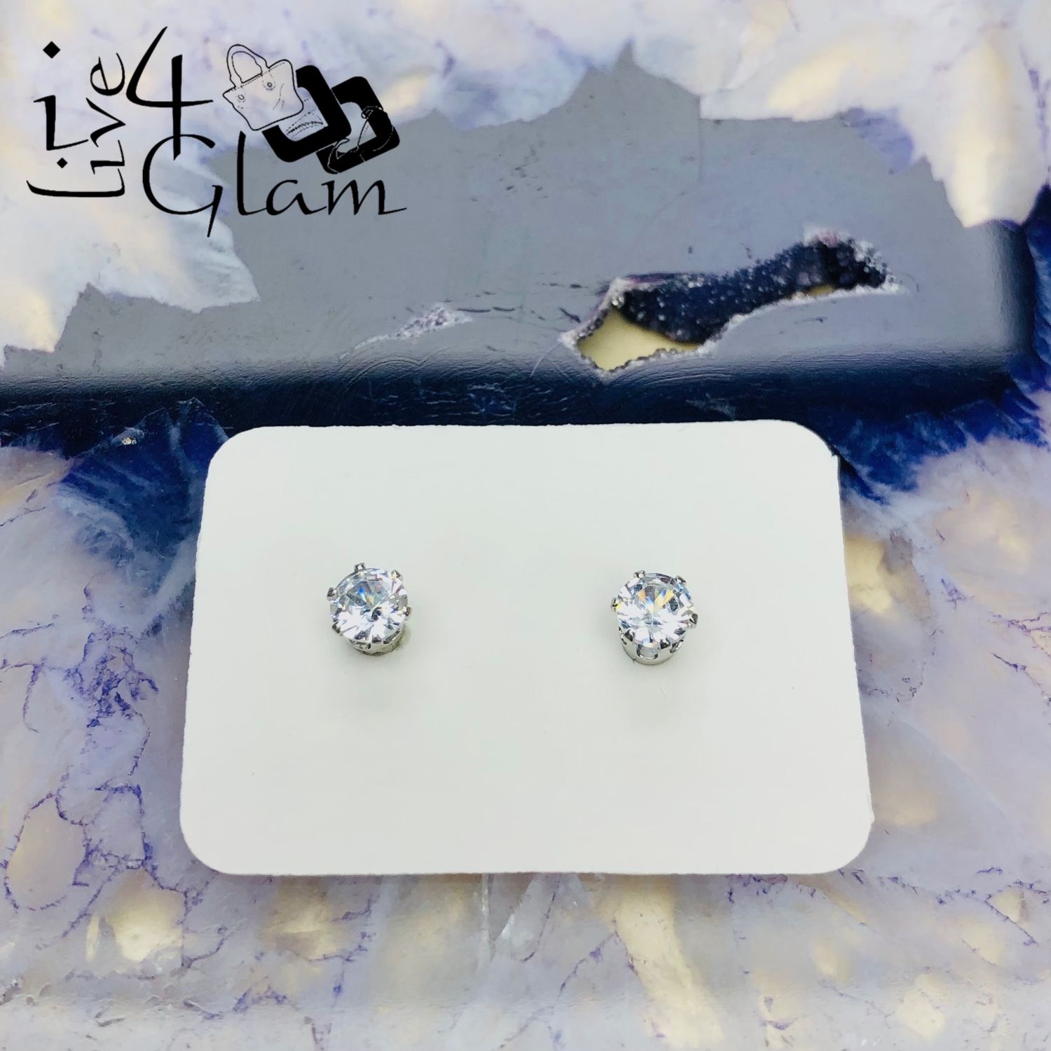 Magnetic Cz Stud Earring 4mm