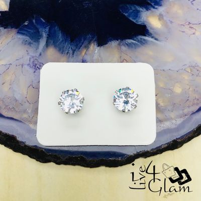 Magnetic Cz Stud Earring 6mm