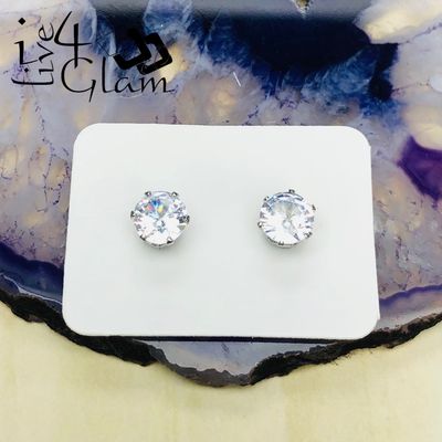 Magnetic Cz Stud Earring 7mm