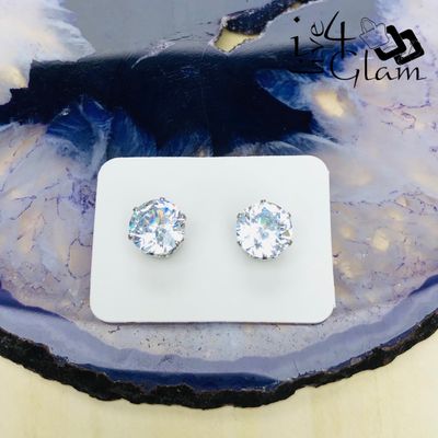 Magnetic Cz Stud Earring 8mm
