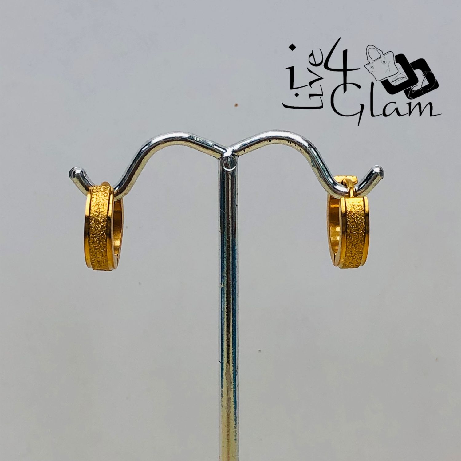 Fashion Hoop Gold Tone 1.3cmx1.3cm