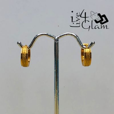 Fashion Hoop Gold Tone 1.3cmx1.3cm