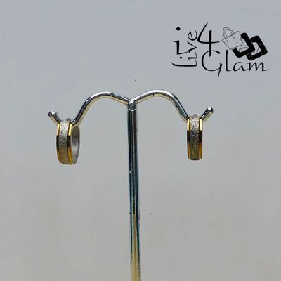 Fashion Hoop Two Toned 1.3cmx1.3cm