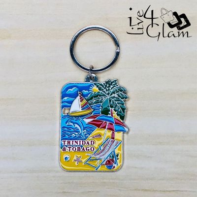 Trinidad and Tobago Sailboat Keychain