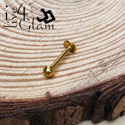 Stainless Steel Ball Flat Back Stud Gold