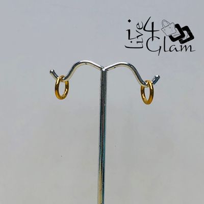 Stainless Steel 8mm Gold Hoop